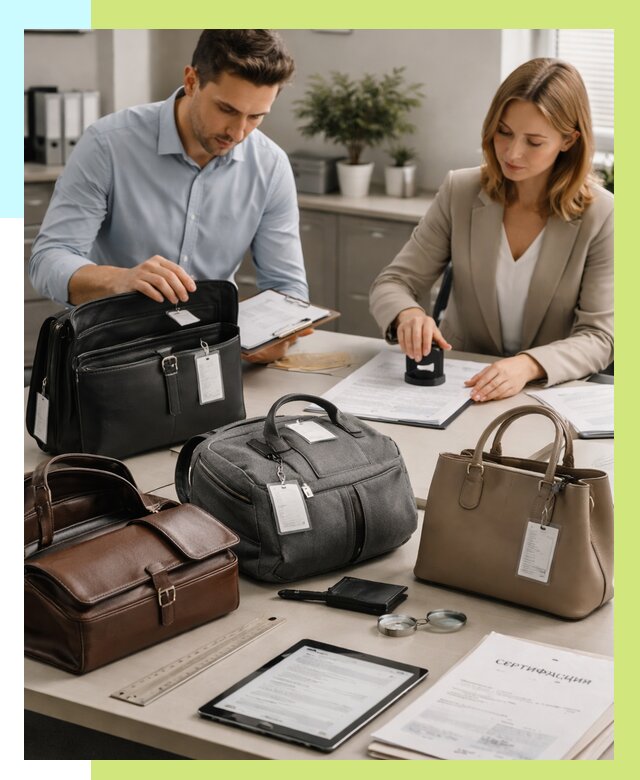 Сертификация сумок в Лиски от 8206 руб. | Алешин-Лск