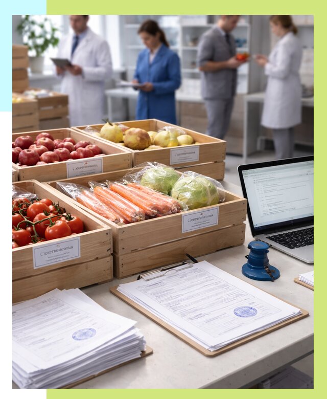 Сертификация овощей и фруктов в Лиски от 9300 р. | Алешин-Лск