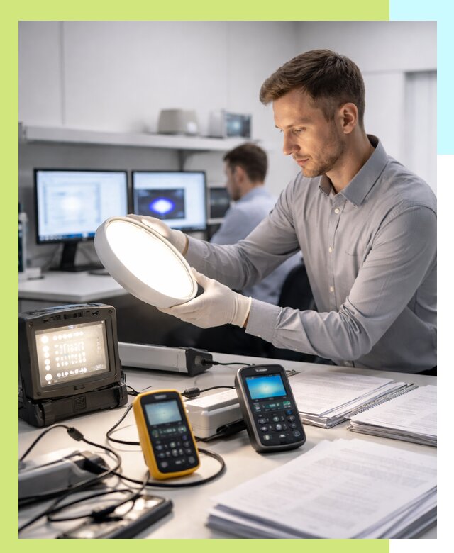 Сертификация светильников в Лиски: испытания и оформление