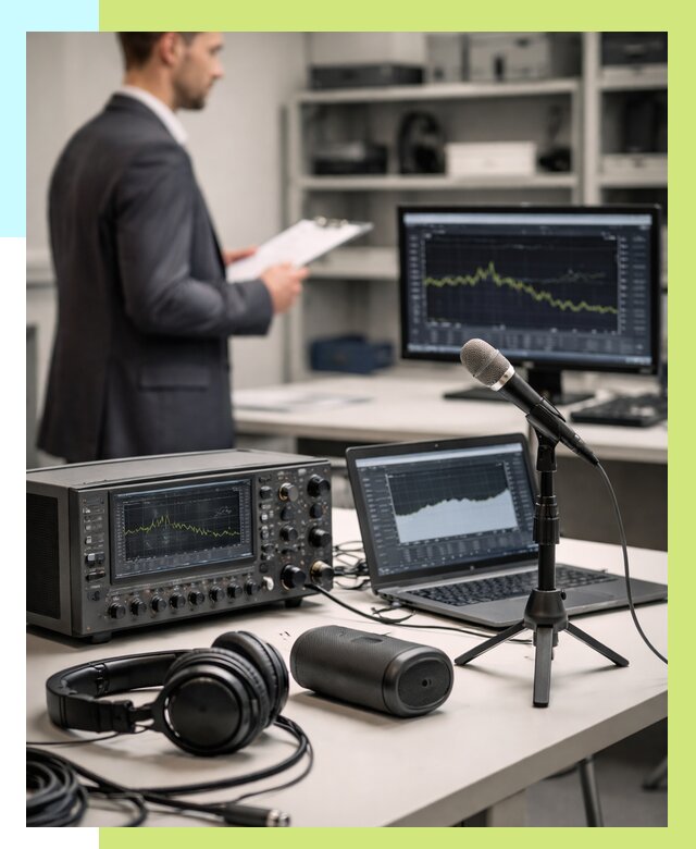 Сертификация аудиотехники в Лиски от 16412 р., Алешин-Лск