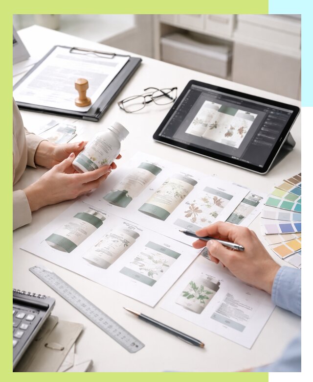 Профессиональная разработка дизайна и текста этикетки продукции в Лиски