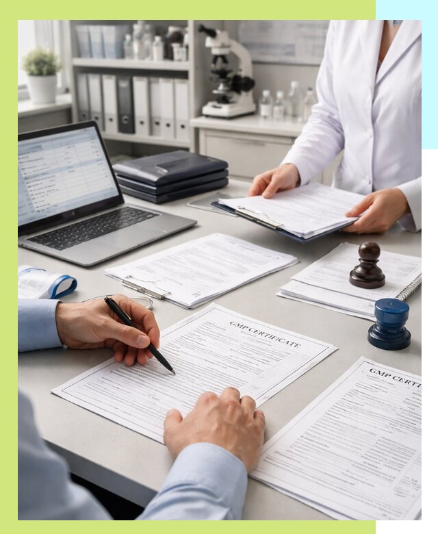 Оформление сертификата GMP в Лиски для фармпроизводства